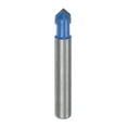 thumbnail image 1 of Router Bit 1/4" Shank 1/4" Dia 90 Degree V Type End Mill Carbide Edge Trimmer, Blue, 1 of 5