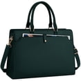 thumbnail image 1 of Funda para portátil RAINSMORE para mujer, 15.6 pulgadas, piel impermeable, color gris, 1 of 7