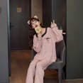 thumbnail image 4 of Defitshape Women's Summer Comfy Winter Princess Cotton Cute Pajama Set Soft Pjs Fall Lounge Postpartum Sleepwear Style13 Small, 4 of 4