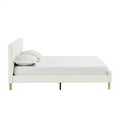 thumbnail image 6 of Gewnee Queen Size Platform Bed Frame with Upholstered Teddy Velvet Headboard - Wood Slat Support, Sturdy Construction.No Box Spring Required, 6 of 13