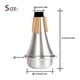 thumbnail image 3 of Greeniant Silenciador de piezas portátiles de supresión de aleación de aluminio plateado silencioso para practicar tocar Musical Accesorios para instrumentos musicales, 3 of 6