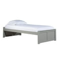 thumbnail image 3 of Hillsdale Furniture Pulse Full Solid Wood Platform Bed with Trundle Gray, 3 of 3