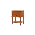 thumbnail image 2 of Nightstand - Bedroom Storage with Shelf & Dovetail Drawers - Stylish Nickel Hardware, 2 of 7
