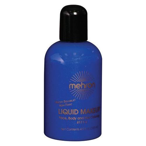 mehron makeup liquid face & body paint (1 ounce) (blue)