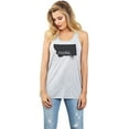 thumbnail image 2 of Thread Tank Home Roots State Montana MT Women's Sleeveless Flowy Racerback Tank Top Sport Grey X-Large, 2 of 5