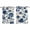 Blue, variant on Navy Blue Floral Kitchen Curtains Small Short 39 Inch Length, Spring Retro Botanical Flowers Grommet Top Bedroom Living Room Curtains, Light Filtering Cafe Curtain Drapes 2 Panels Set 55''x39''