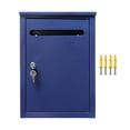 thumbnail image 1 of Buzón de correo con cerradura para montaje en pared Buzón de correos de alta resistencia para edificios de oficinas dormitorios universitarios Azul perfecl, 1 of 8