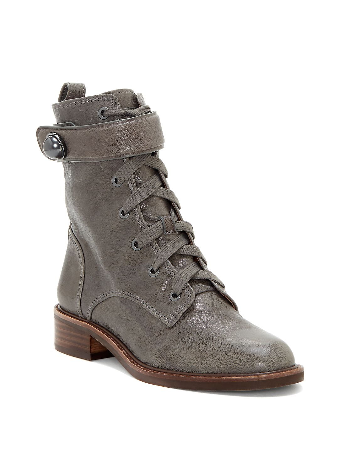 louise et cie faux pearl leather military boots