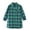 Green, variant on Kids Clothes Classic Casual Cotton Button Down Plaid Shirts with Pocket Long Sleeve School Lapel Collar Long Jackets Outerwear Fall Winter 2-13 Years