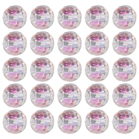 LOLIPPYY 100 Pieces Clear Crystal Glass Beads for Necklace and Bracelet Jewelry Making Crafts