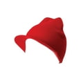 thumbnail image 1 of New Cuffless Acrylic Beanie Visor, Red, 1 of 1