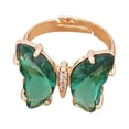 thumbnail image 1 of Ladies Fashion Creative Solid Color Butterfly Adjustable Ring With Opening, 1 of 8