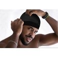 thumbnail image 3 of 2pcs Silky Stocking Wave Caps For Men, Doo Rags Compression Cap (black), 3 of 5