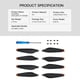 thumbnail image 2 of Palas De Hélice 2 pares de ventilador de ala de hélice de hélice de bajo ruido para DJI Mini 3 Pro (naranja), 2 of 6