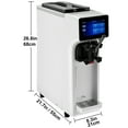 thumbnail image 5 of VEVOR Commercial Ice Cream Machine, 10-15L/H Yield, 1000W Countertop Soft Serve Maker with 4L Hopper 1.6L Cylinder Touch Screen Puffing Shortage Alarm, Frozen Yogurt Maker for Café Snack Bar, White, 5 of 10