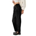 thumbnail image 5 of Women High Waist Barrel Leg Jeans, Vintage Denim Stitched Detail Baggy Wide Leg Casual Jeans, 5 of 6