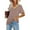 Coffee, variant on SEMPAI T-Shirts Women tops Short Sleeve V-Neck Womens tops Summer tops Classic Fit Stylish Print Plus Size Blouses for Womens Mothers Day