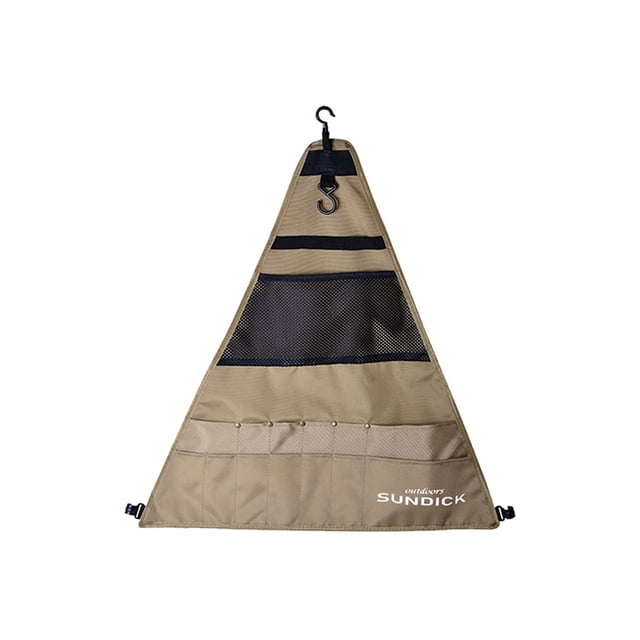 Greeniant Camping Picnic Bolsa de almacenamiento Utensilios de cocina Colgando Rack Titular Colgador Plegable al aire libre para BBQ Cocina Kits de desorden para acampar Triángulo/L