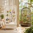 thumbnail image 5 of Natural Wood Bird Toy Set for Small Medium Birds, Parrot Cage Accessories with Swings Ladders Bells, Colorful Chew Blocks for Cage Enrichment, 5 of 5