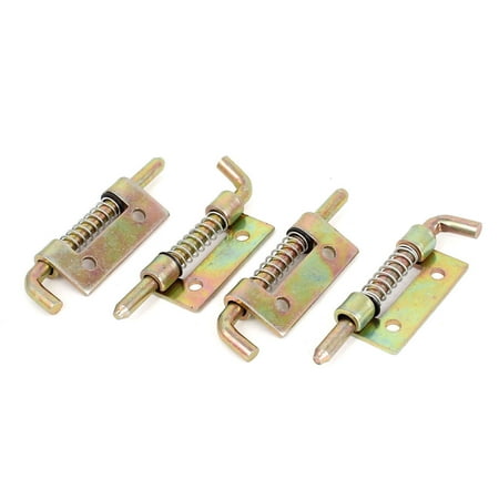 4pcs Cabinet Door Hinges Spring Loaded Metal Left Bolt Latch 54mm 4pcs Cabinet Door Hinges Spring Loaded Metal Left Bolt Latch 54mm Long