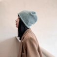 thumbnail image 3 of SikaFu Korean Version Of Big Head Ear Protection Sheep Camel Hair Curled Knit Hat For Women In Autumn And Winter, Versatile For Showing Face, Small Pile Of Yarn Hat, Cold Hat, 3 of 8