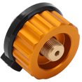 thumbnail image 2 of Ccdes Adaptateur d'Entrée de Propane, Adaptateur de Cylindre de Sortie, Adaptateur de Cuisinière de Camping Type Split Convertisseur Automatique de Bidon de Butane pour la Randonnée en Plein Air, 2 of 8