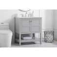 thumbnail image 2 of 30 inch Single Bathroom Vanity in Gray, 2 of 8