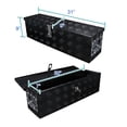 thumbnail image 3 of Spec-D Tuning 31" Heavy Duty Black Aluminum Tool Box Truck Pickup Underbody Storage + Handles, 3 of 7