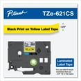 thumbnail image 5 of Brother P-Touch TZe Laminated Removable Label Tapes, 0.35" x 26.2 Feet, Black on Yellow, 5 of 6