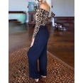 thumbnail image 4 of Women's Long Sleeve Off Shoulder Leopard Bodysuit, 4 of 14