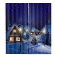 thumbnail image 1 of Cortina de ventana, cortina de ducha, cortina con temática navideña, cortina de baño transparente Noche - 170x200cm, 1 of 3