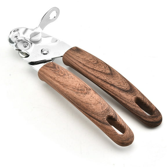 Mobutofu 1Set Stainless Steel Can Opener Manual with Comfort Handle for Cans Tins and Bottles Household Tool