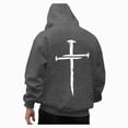 thumbnail image 3 of YIWULA Men's Zip-Up Hoodies Solid Hip-Hop Y2K Oversize Wash Old Craft Basic Hoodies Heavyweight Casual Fit Sweatshirt(M,Grey), 3 of 8