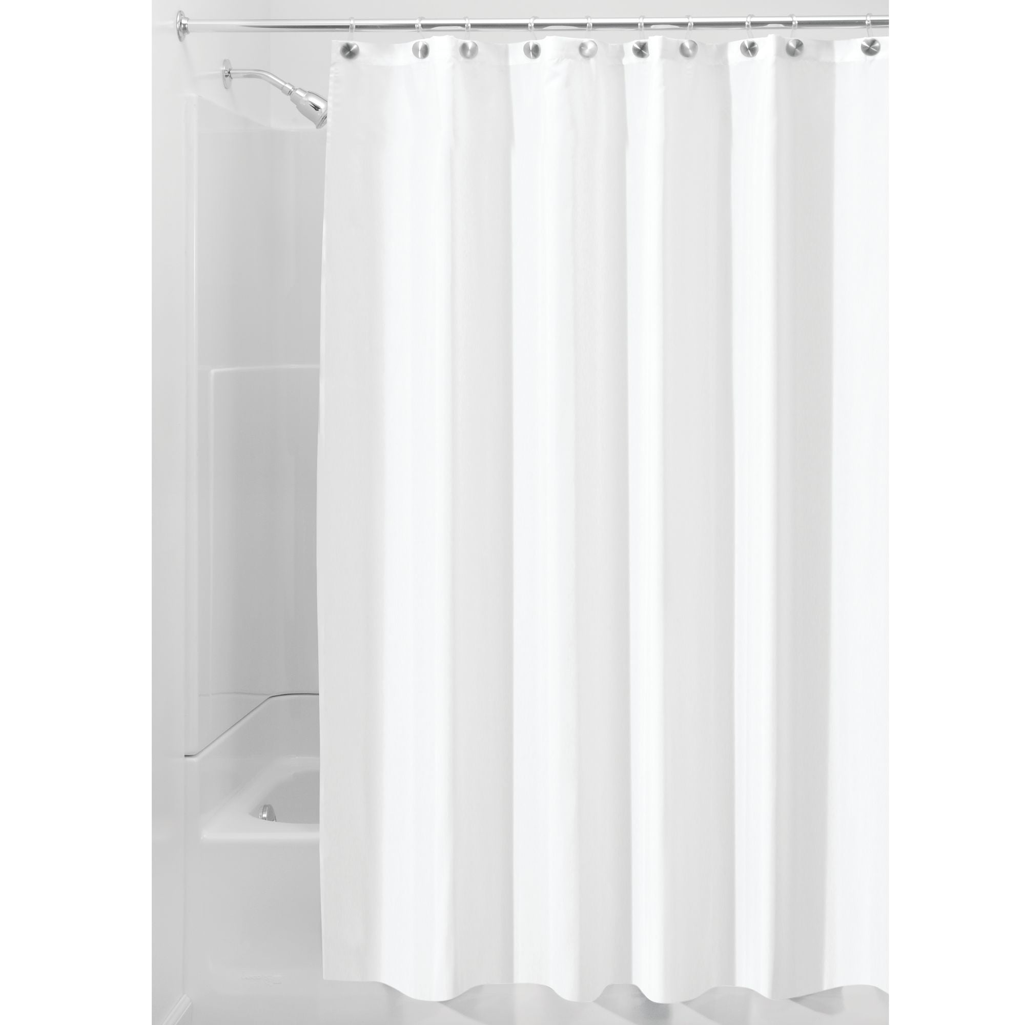 Interdesign Waterproof Fabric Shower, 108 Shower Curtain Rod