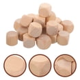 thumbnail image 4 of EeaseMX Juego de 20 dados de madera en blanco para manualidades, con seis lados, para hacer rompecabezas, manualidades y bricolaje (25 mm), 4 of 7