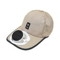 thumbnail image 3 of Sombreros con visera solar y ventilador de refrigeración, protección para el verano, transpirables y desmontables. beige, 3 of 9