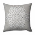 thumbnail image 1 of Snowflake Grey Square 16.5 in. Throw Pillow, 1 of 1