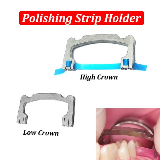 2 Unids/set Dental Pulido Titular De La Tira De Para Baja/Alta Metal Y Tiras Autoclavable Herramienta huangjie unisex