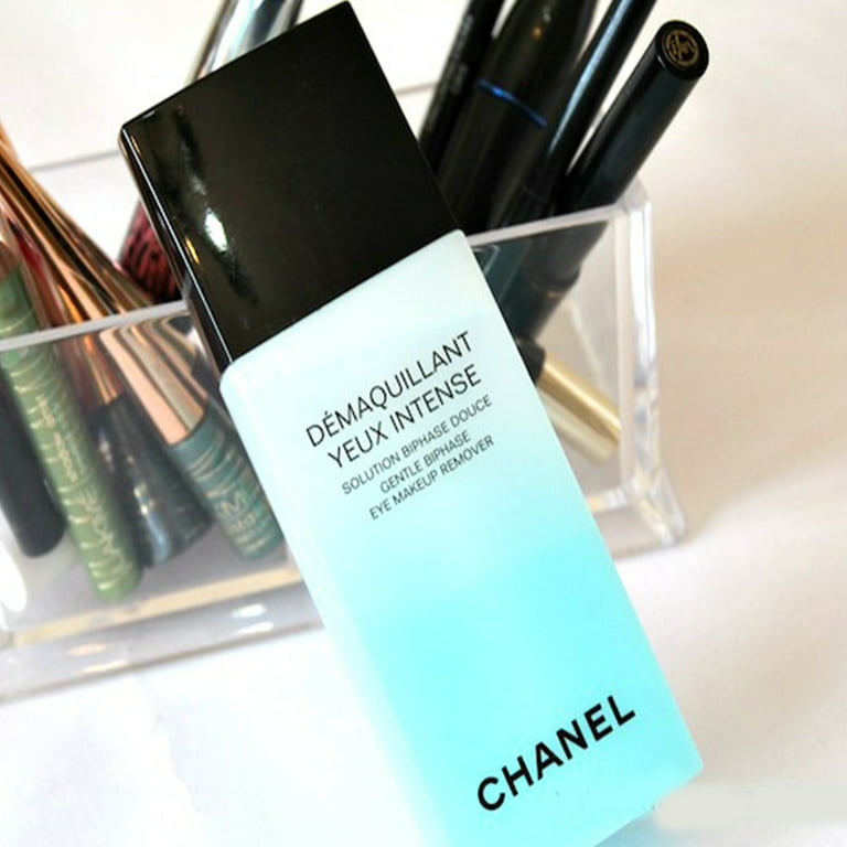 Chanel Eye makeup remover 3.4 oz and a box of le cotton makeup remover pads