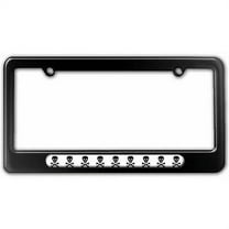 Skull And Crossbones, Poison License Plate Tag Frame, Multiple Colors