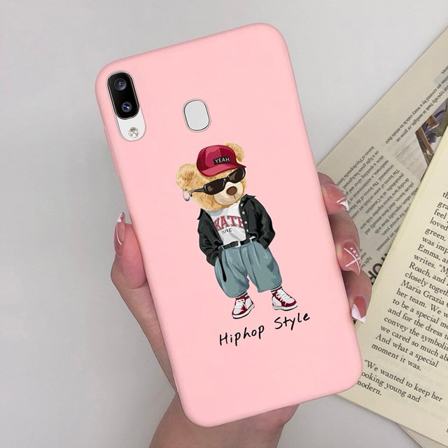 Funda de silicona para Samsung Galaxy A30, A20, A205, M10s, A la moda, con diseño de oso astronauta, para Samsung A 30, 20, A 205 M, 10s Fivean unisex