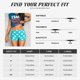 thumbnail image 5 of Balery Aqua And White Polka Dot Pantalones cortos de entrenamiento estampados para mujer, sin costuras, ajustados, para gimnasio, yoga, correr, deportes, ejercicio activo, fitness.-XX-Large, 5 of 8