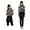 black, variant on Women Modest Muslim Swimwear Patchwork Hijab Sport New Islamic Burkinis Wear Bathing Suit 3pcs Long Sleeves Swimsuit