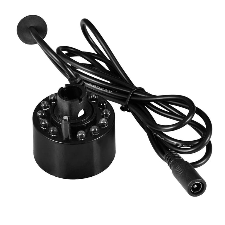12 Heads Ultrasonic Mist Maker Fogger - Pond Fountain Humidifier, Waterproof, Adjustable Buoy