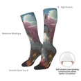 thumbnail image 5 of Bingfone Compression Socks for Women and Men Long Socks for Running Athletic Cycling Nurse-Flower White Horse (2), 5 of 8