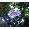 thumbnail image 2 of 2 Pack Fairy Lights Fairy String Lights Battery Operated Waterproof 8 Modes Remote Control 100 Led String Lights 32.8ft Copper Wire Firefly lights Christmas Decor Christmas Lights Cool White, 2 of 7