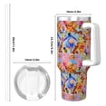 thumbnail image 4 of Eeyore 40 OZ Ice Bully Cup with Handle Straw Lid, Double Wall Stainless Steel Insulated Coffee Cup Tumbler, Colorful Mug for Travel Gym Home Outdoor Activities, 4 of 8
