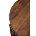 thumbnail image 6 of Martin Svensson Home Fenwick Round Slatted Solid Wood Coffee Table in Dark Wood, 6 of 6