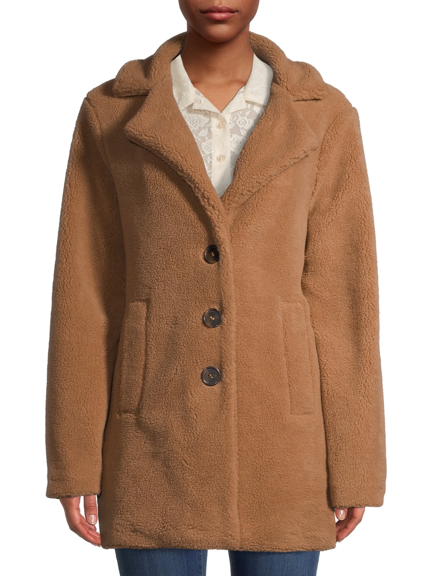 sherpa oversized coat