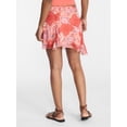 thumbnail image 3 of No Boundaries Asymmetrical Flouncy Mini Skirt, Women's XXS-XXL, 3 of 5